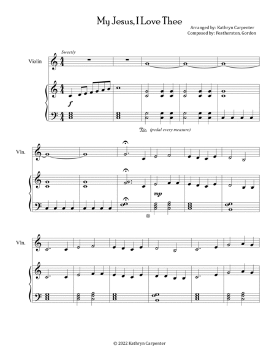 Hymn Duets for Everyone: Piano & Violin Duets String Duet scores gallery preview page 3