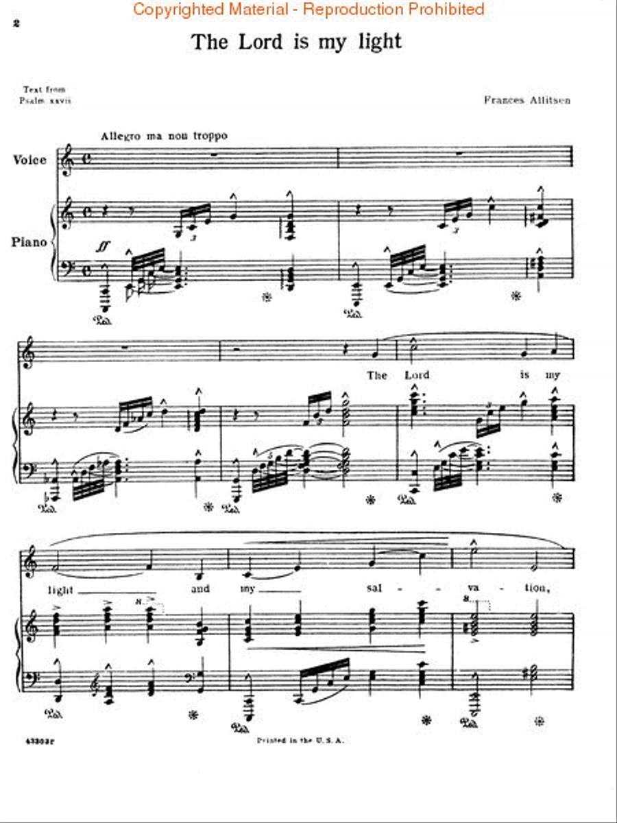 The Lord Is My Light Voice Solo scores gallery preview page 2