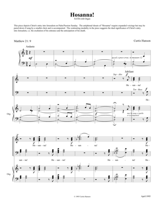 Hosanna! (SATB divisi)