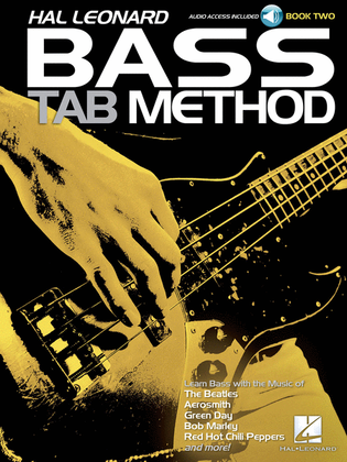 Book cover for Hal Leonard Bass Guitar Tab Method – Book 2