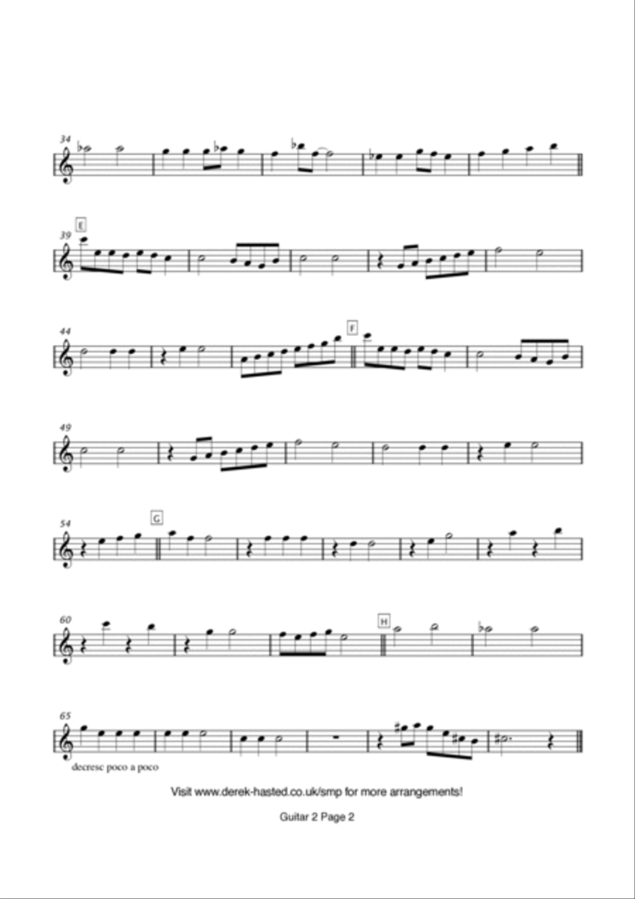 Lately Guitar Ensemble scores gallery preview page 6