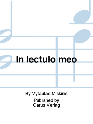 In lectulo meo