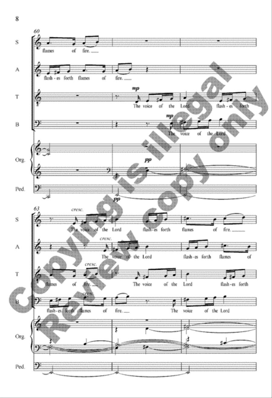 The Voice of the Lord 4-Part scores gallery preview page 8