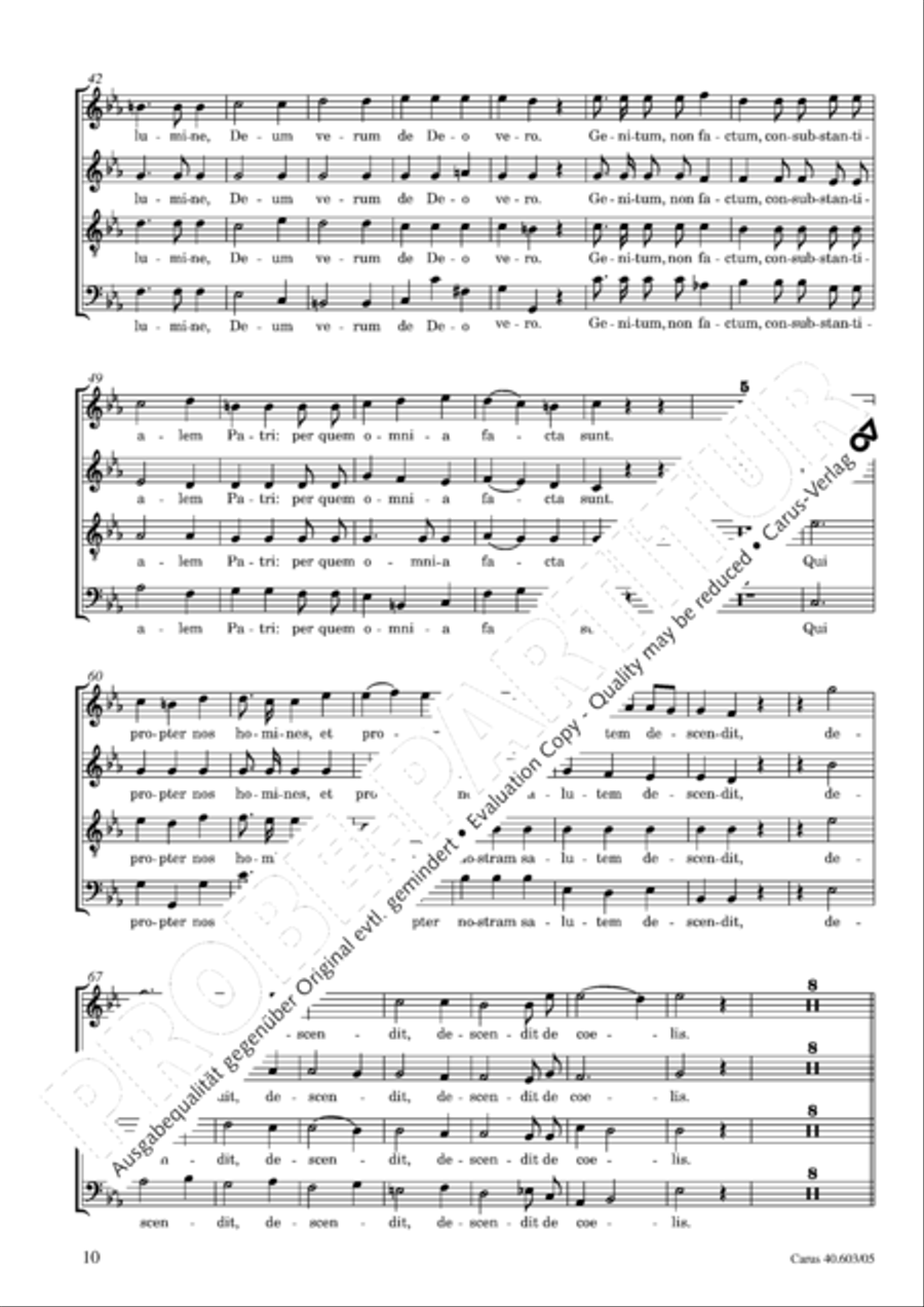 Grosse Orgelsolomesse in Es 4-Part scores gallery preview page 11