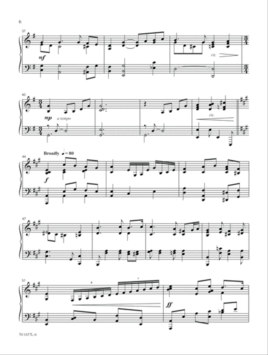 I Need Thee Every Hour (Digital Delivery) Piano Solo scores gallery preview page 6