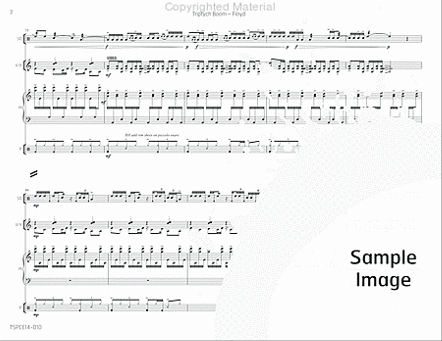 Triptych Boom Percussion Ensemble scores gallery preview page 11