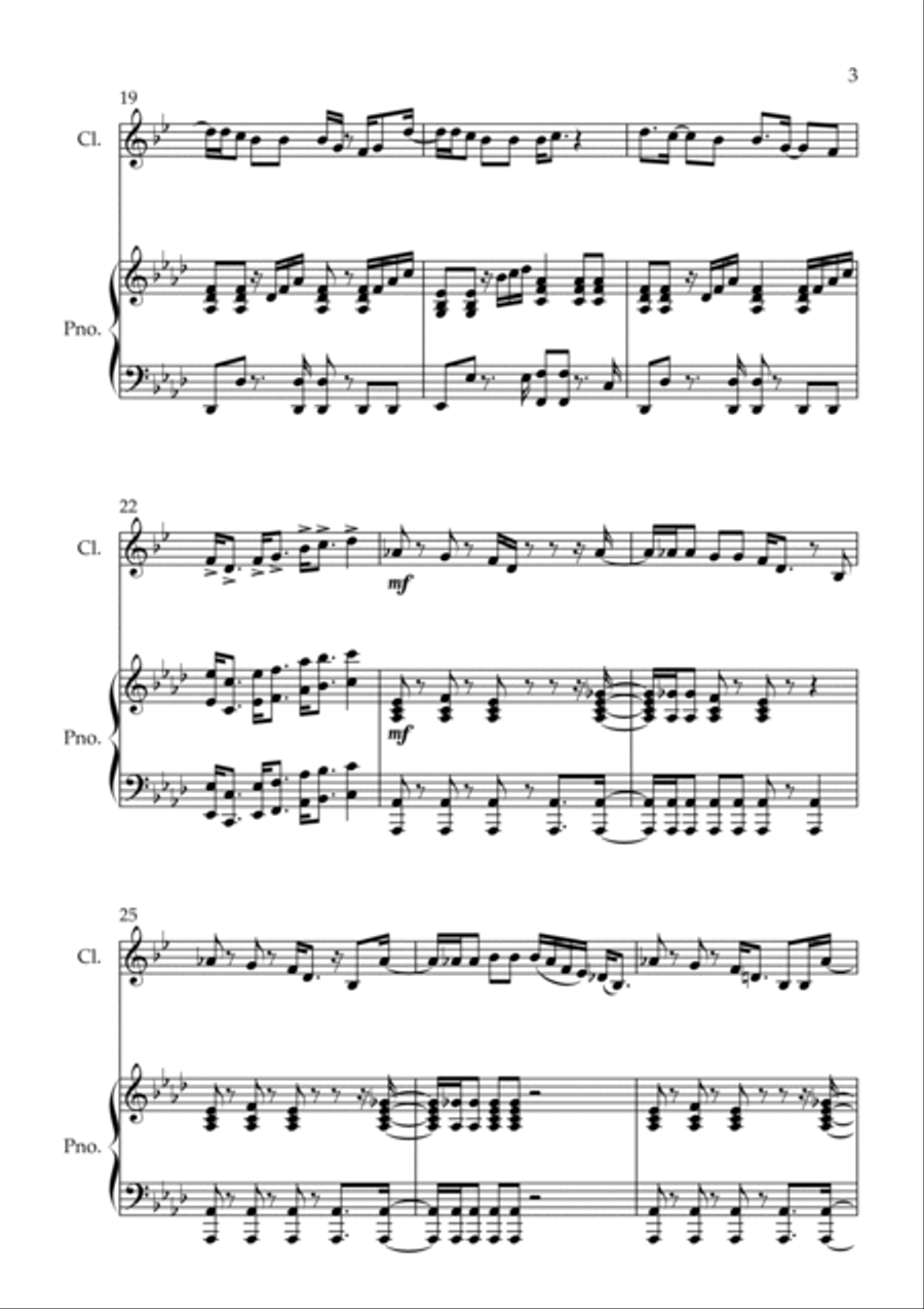Butter B-Flat Clarinet scores gallery preview page 3