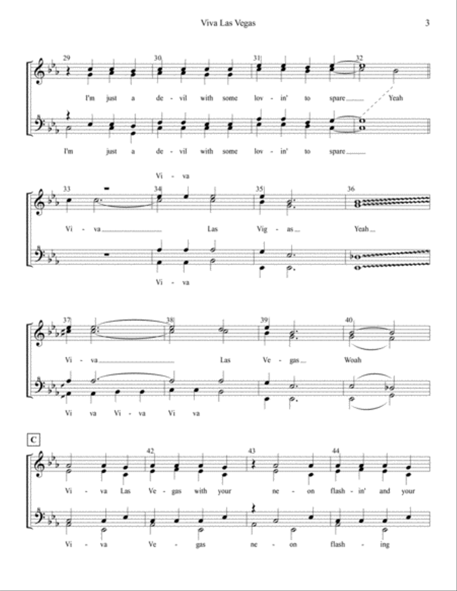 Viva Las Vegas from VIVA LAS VEGAS SSAA scores gallery preview page 3
