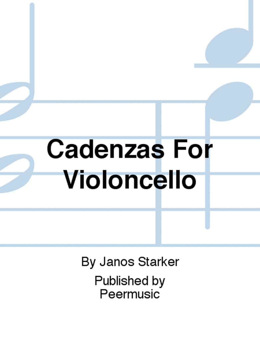 Cadenzas For Violoncello