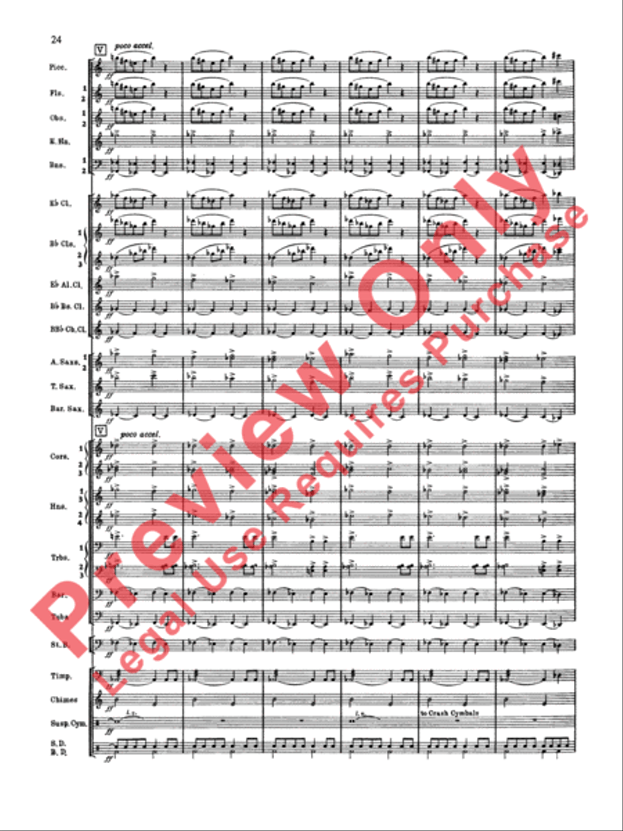 Symphonic Dance No. 2 Concert Band scores gallery preview page 25