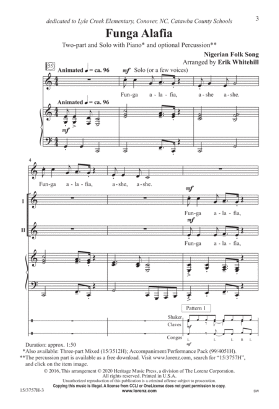Funga Alafia 2-Part scores gallery preview page 3