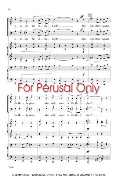 Psalm 24 - SATB Octavo image number null