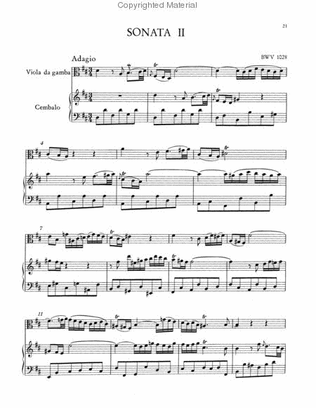 Sonatas for Viola da gamba (Cello) and Harpsichord BWV 1027-1029 [incl. CD]