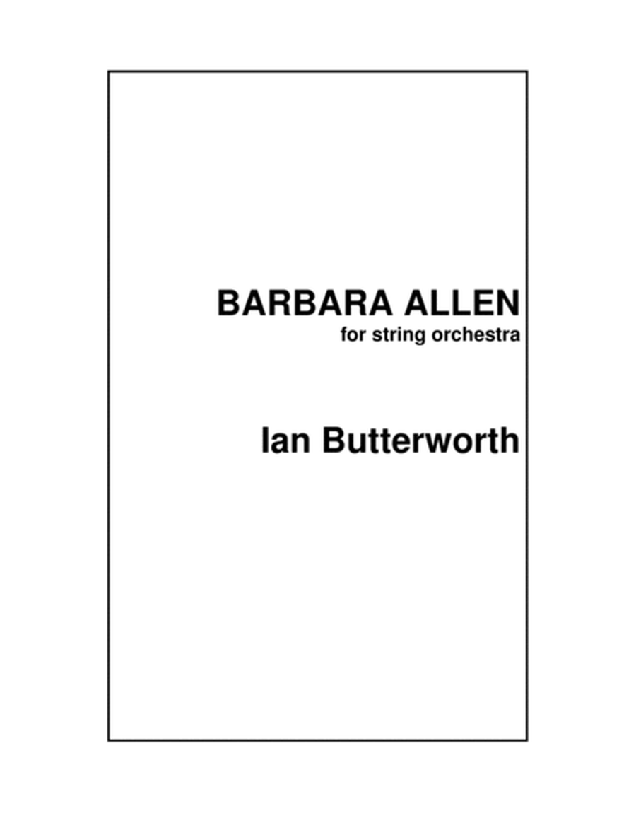 IAN BUTTERWORTH Barbara Allen for strings image number null
