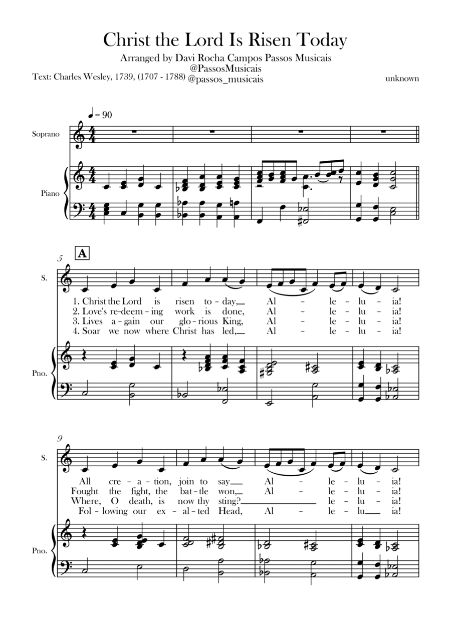 Christ the Lord is Rises today Chamber Music scores gallery preview page 1