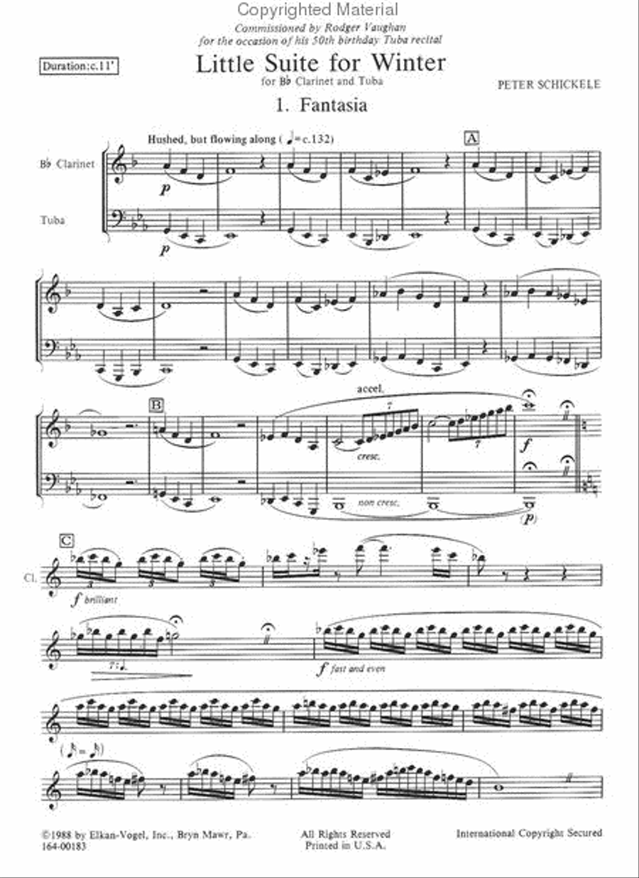 Little Suite For Winter Little Suite For Winter Chamber Music scores gallery preview page 2