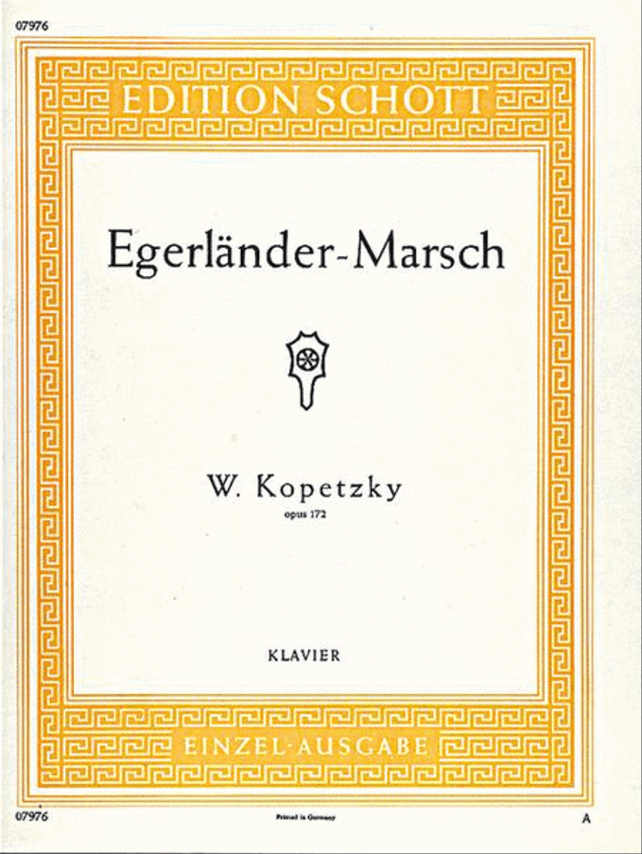 Egerlander March Piano Egerlander March Piano Piano Solo scores gallery preview page 1