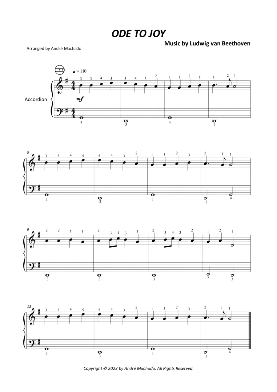 Ode to joy clearance accordion
