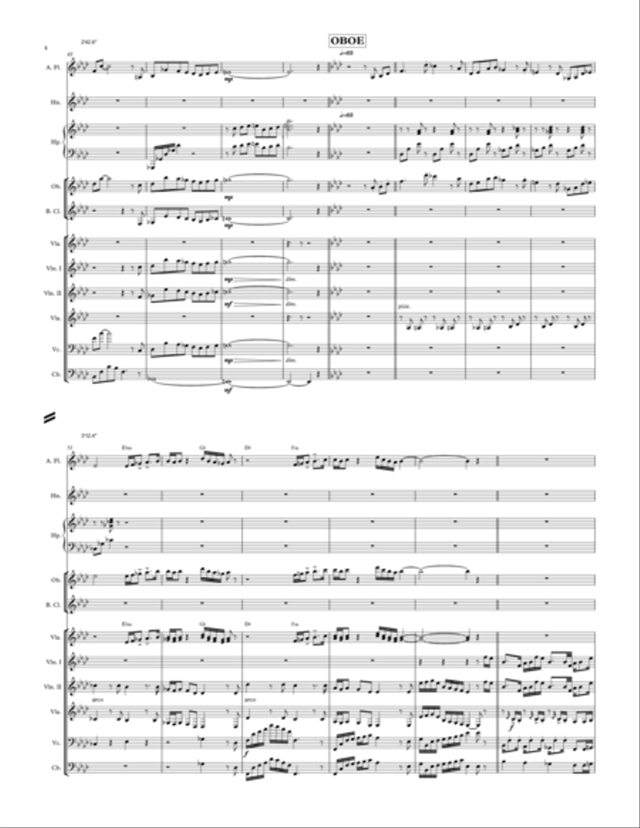 Vũ Điệu Hương Giang | Perfume river’s Dance (Instrumental music)(Score & Parts) String Orchestra scores gallery preview page 4