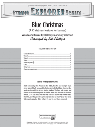 Blue Christmas: Score