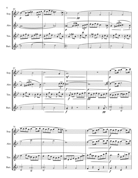 Pavane, Op. 50 for Saxophone Quartet image number null