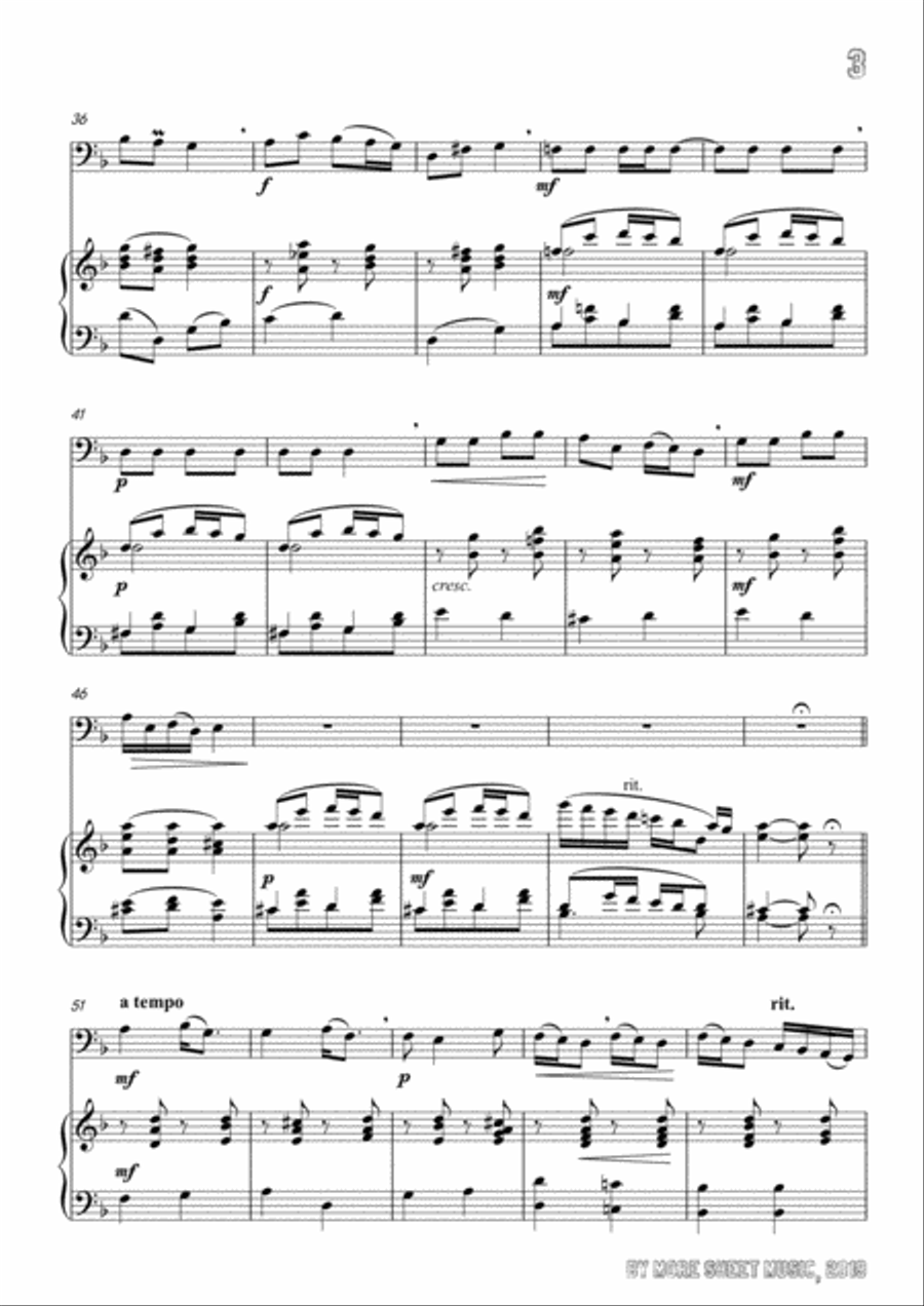 Pergolesi-Se tu m'ami,for Cello and Piano Pergolesi-Se tu m'ami,for Cello and Piano Piano scores gallery preview page 5