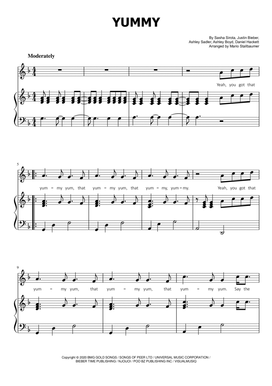 Yummy Voice scores gallery preview page 1