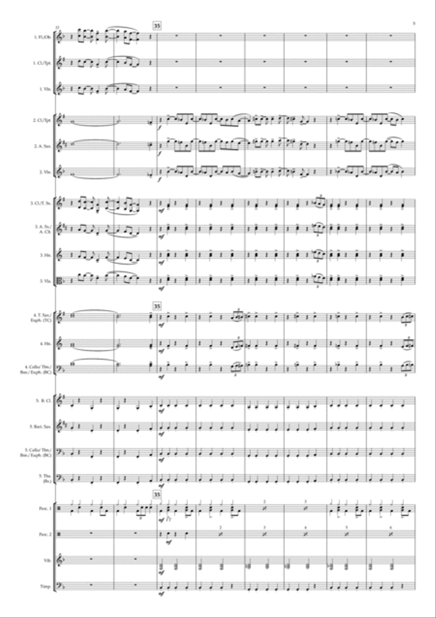 Mattie's Rag Concert Band scores gallery preview page 5