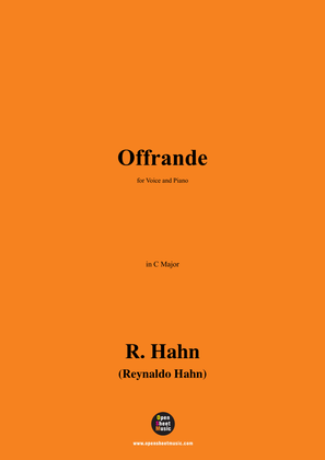 Book cover for R. Hahn-Le plus beau présent,in D Major