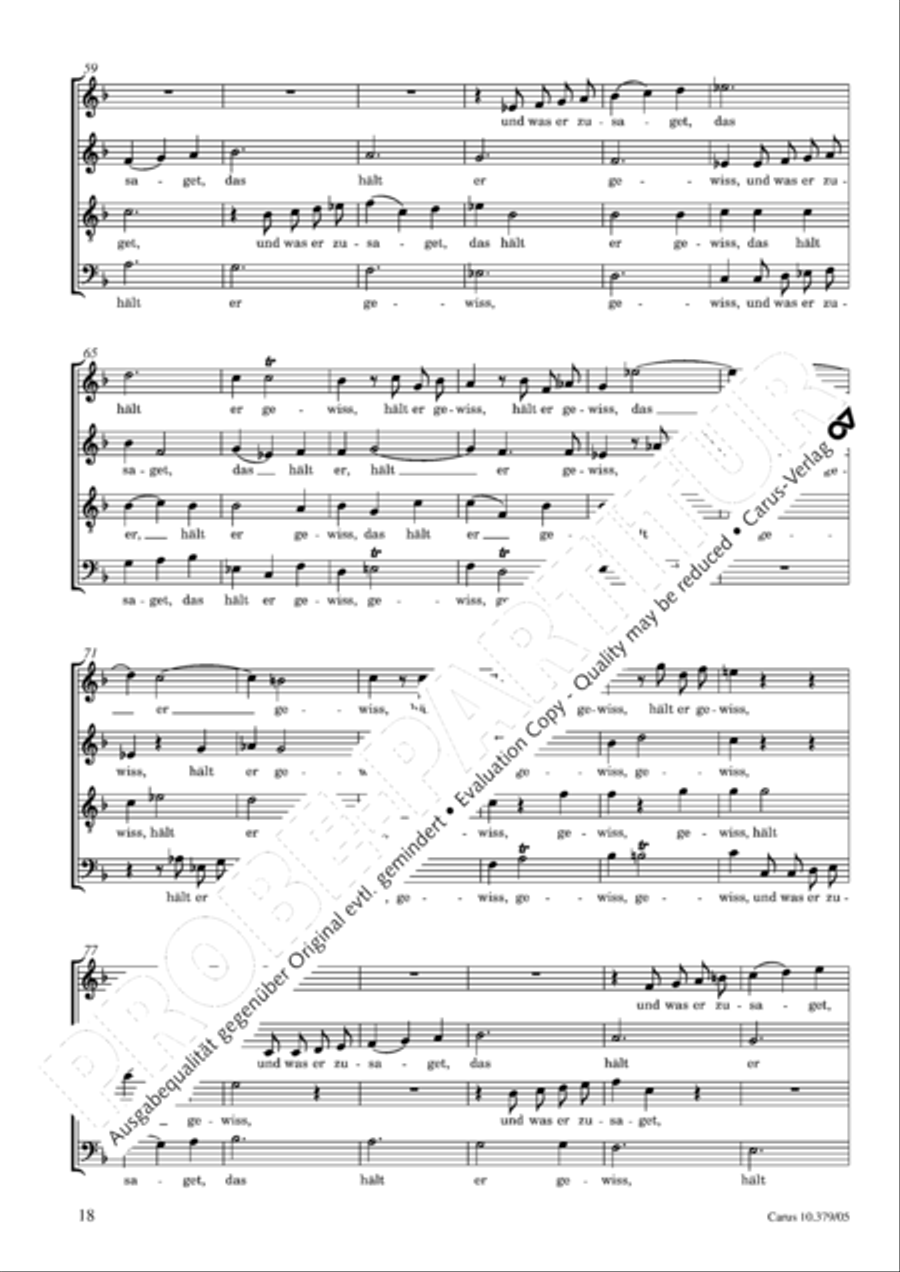 Der Tod Jesu 4-Part scores gallery preview page 19