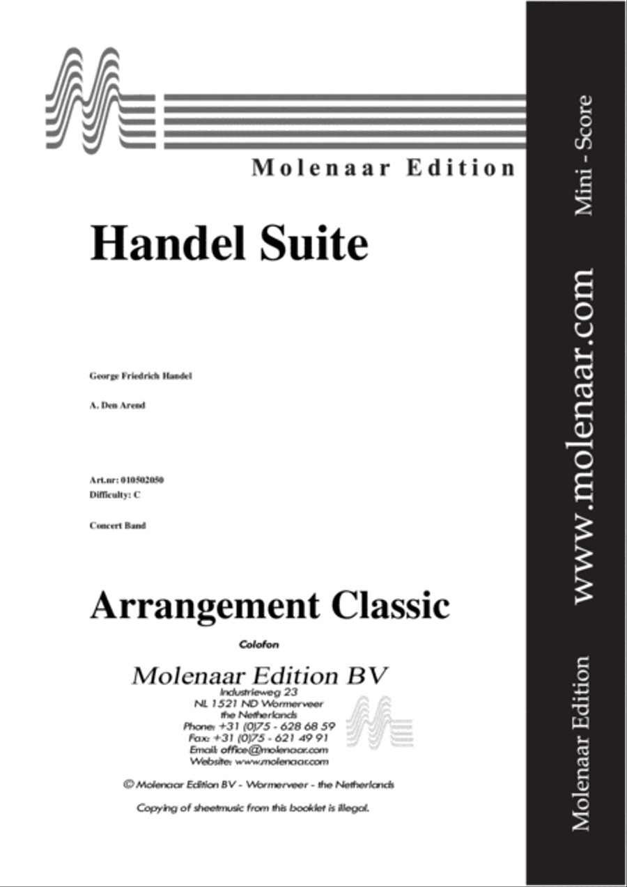Handel Suite Handel Suite Concert Band scores gallery preview page 2