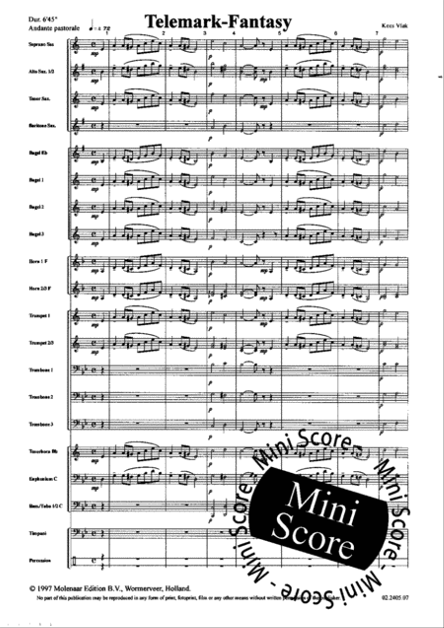 Telemark Fantasy Fanfare Band scores gallery preview page 7