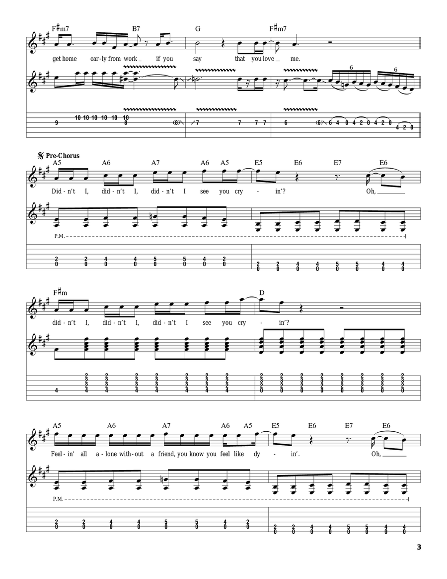 I Want You To Want Me Acoustic Guitar scores gallery preview page 3