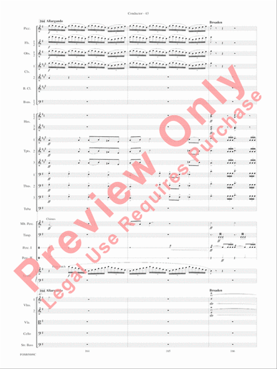 Concert Suite from Star Wars: Episode III Revenge of the Sith Full Orchestra scores gallery preview page 46