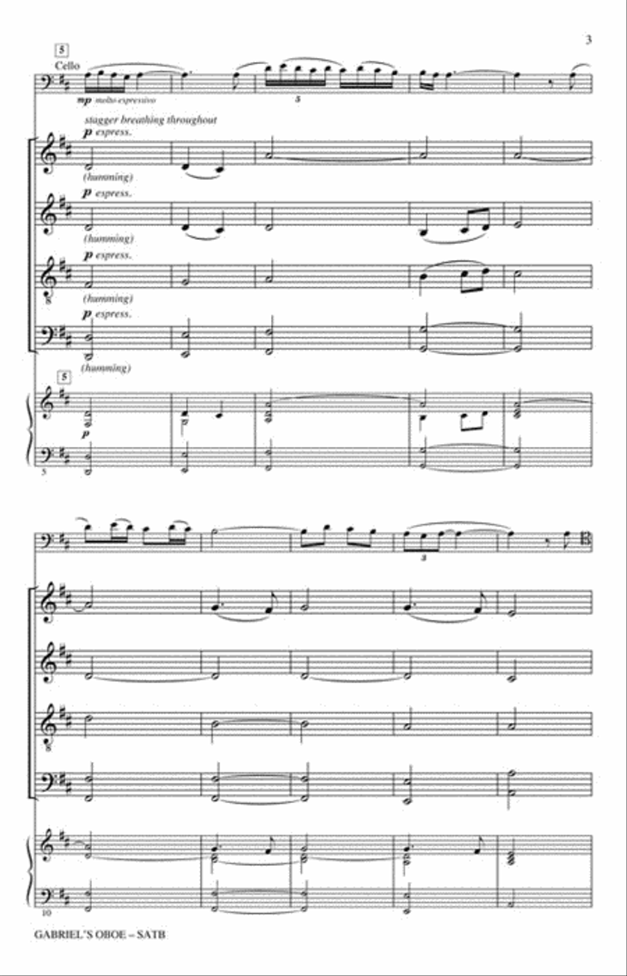 Gabriel's Oboe 4-Part scores gallery preview page 2