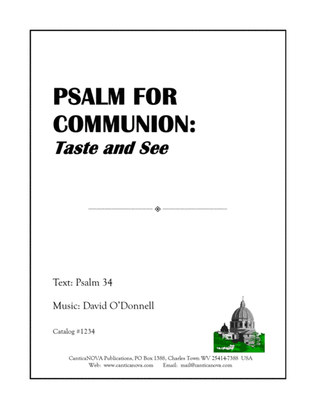 Psalm for Communion: Taste and See