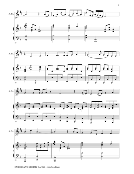THREE GOSPEL HYMNS (Duets for Alto Sax & Piano) image number null