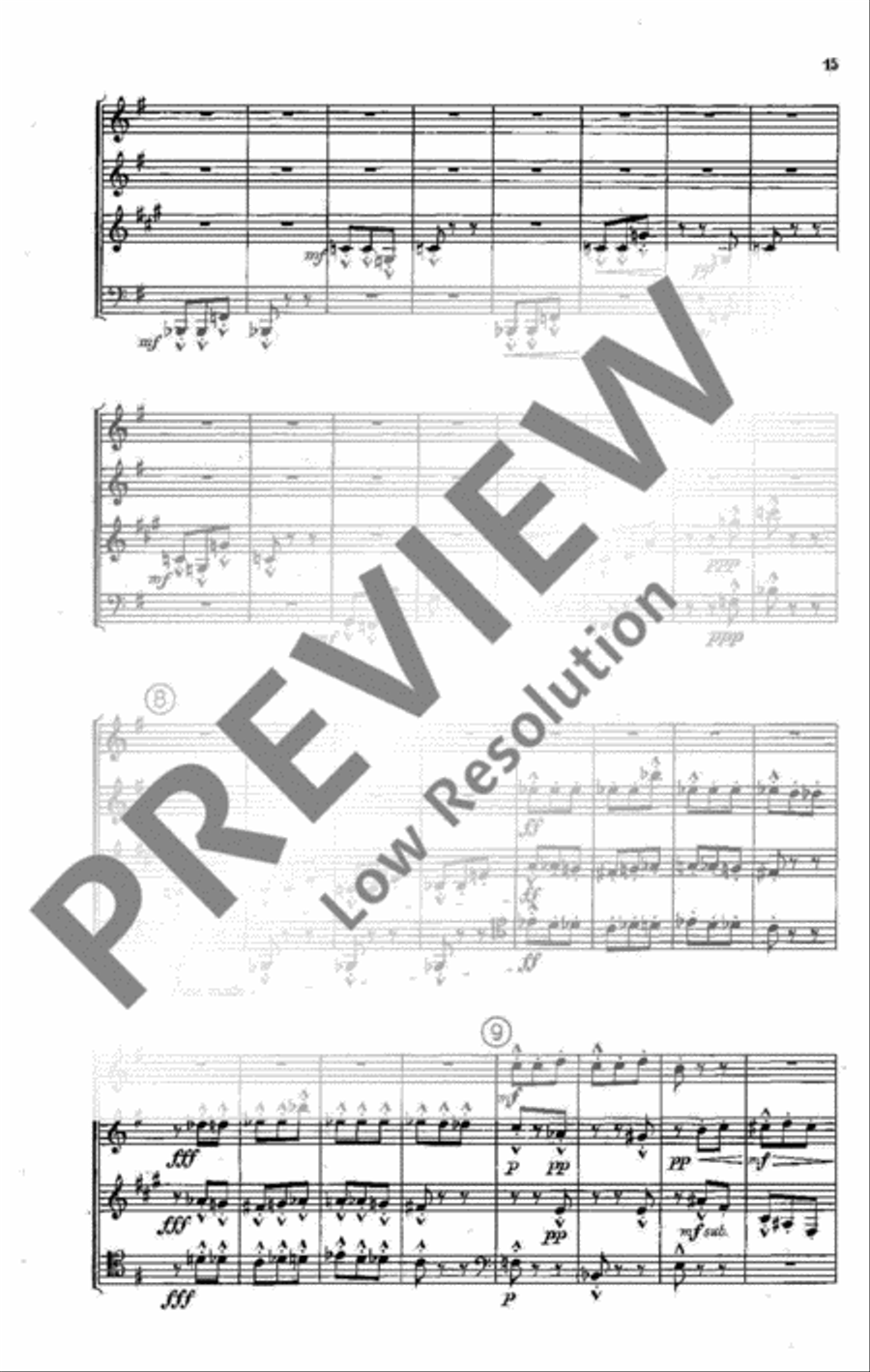 Quartet Bassoon scores gallery preview page 16