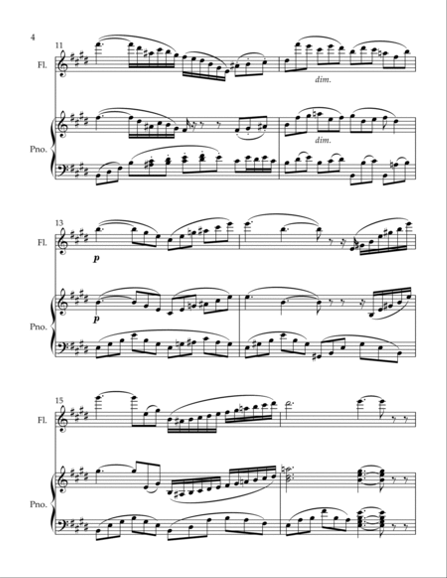 Adage Adage Flute Solo scores gallery preview page 4