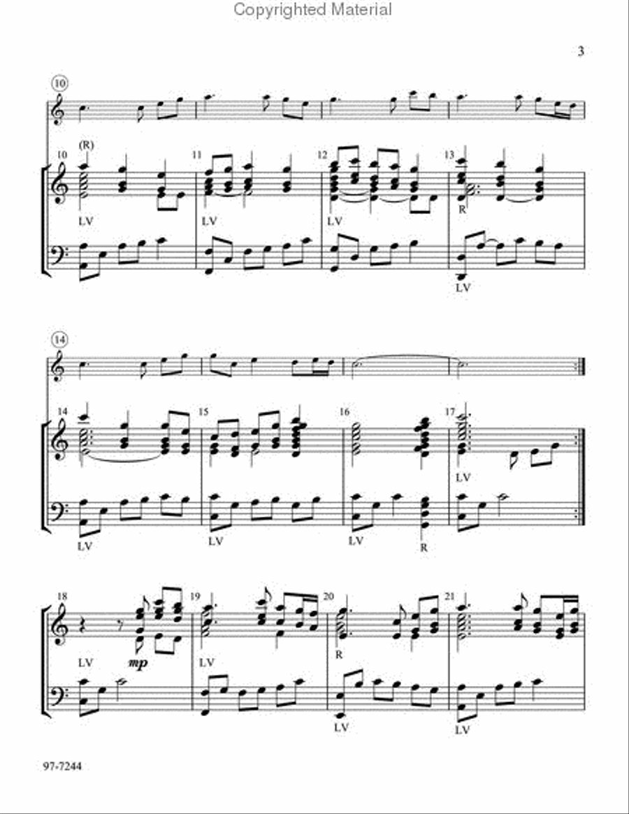 Prelude on Lamb of God Handbell Choir scores gallery preview page 3