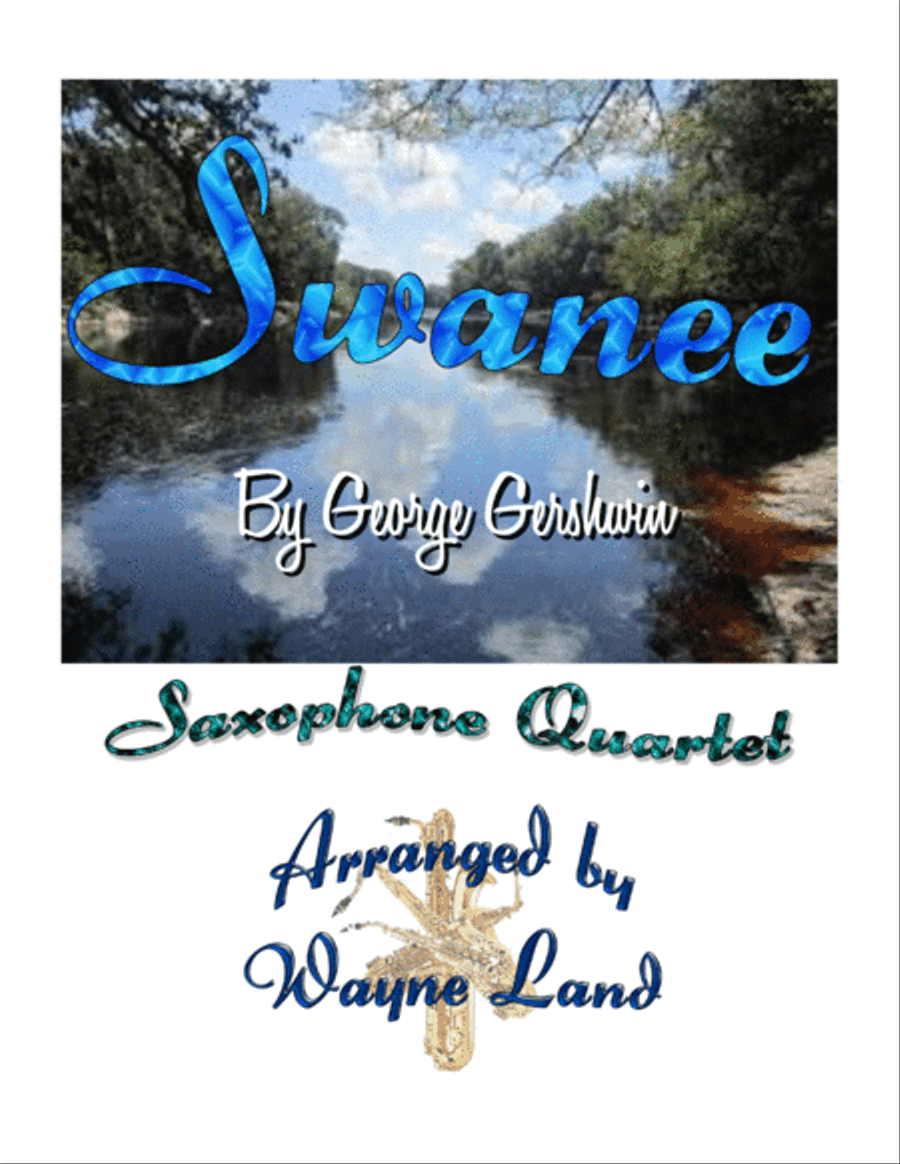 Swanee (saxophone quartet) Saxophone Quartet scores gallery preview page 1
