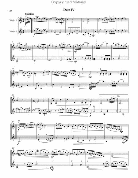 Six Violin Duets, op. 15
