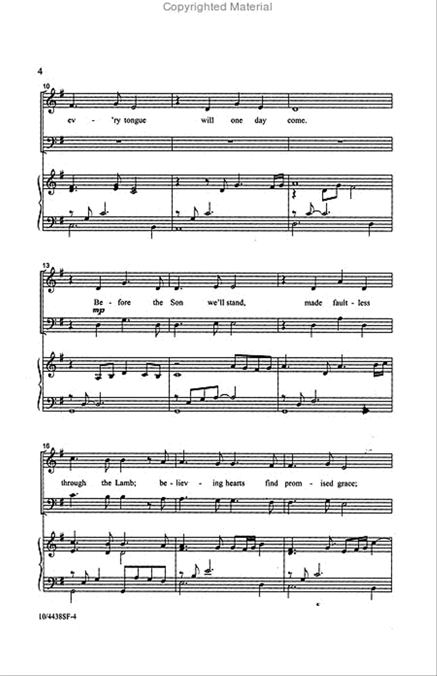 There Is a Higher Throne 4-Part scores gallery preview page 3