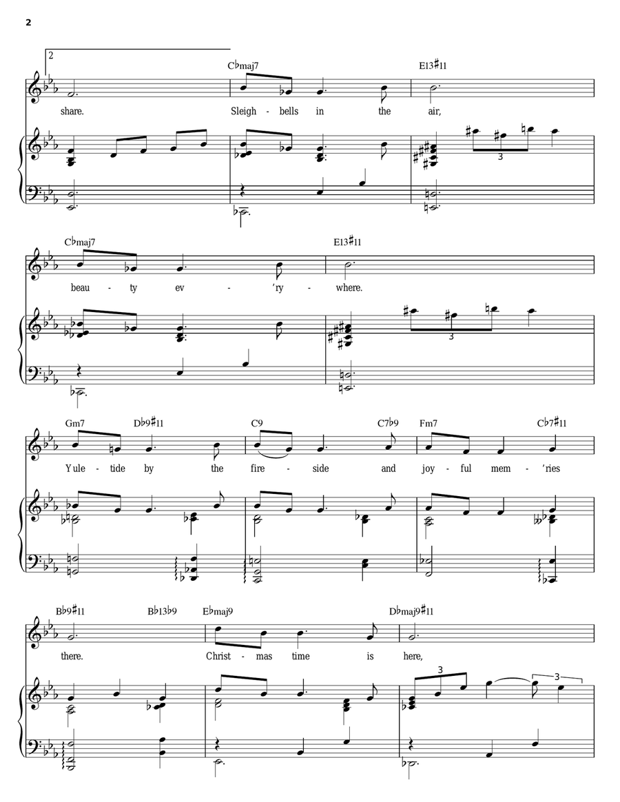 Christmas Time Is Here Piano, Vocal scores gallery preview page 2