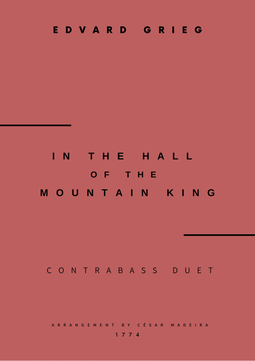 In The Hall Of The Mountain King - Contrabass Duet (Full Score and Parts) image number null
