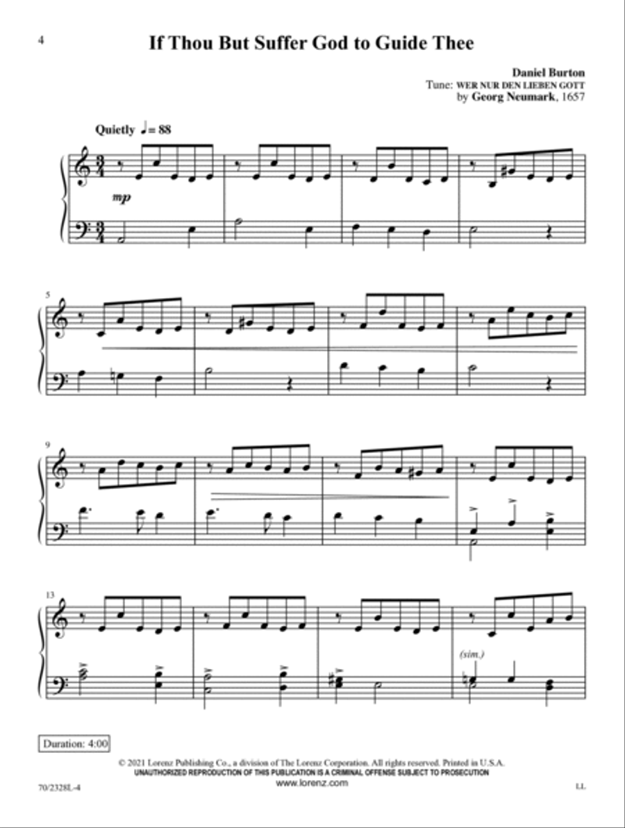 Blessed Jesus, At Thy Word Piano Solo scores gallery preview page 4