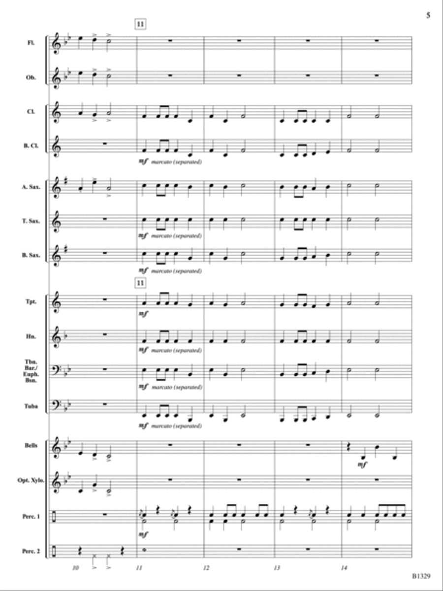 Midnight Madness (from Midnight Suite): Score Concert Band scores gallery preview page 5