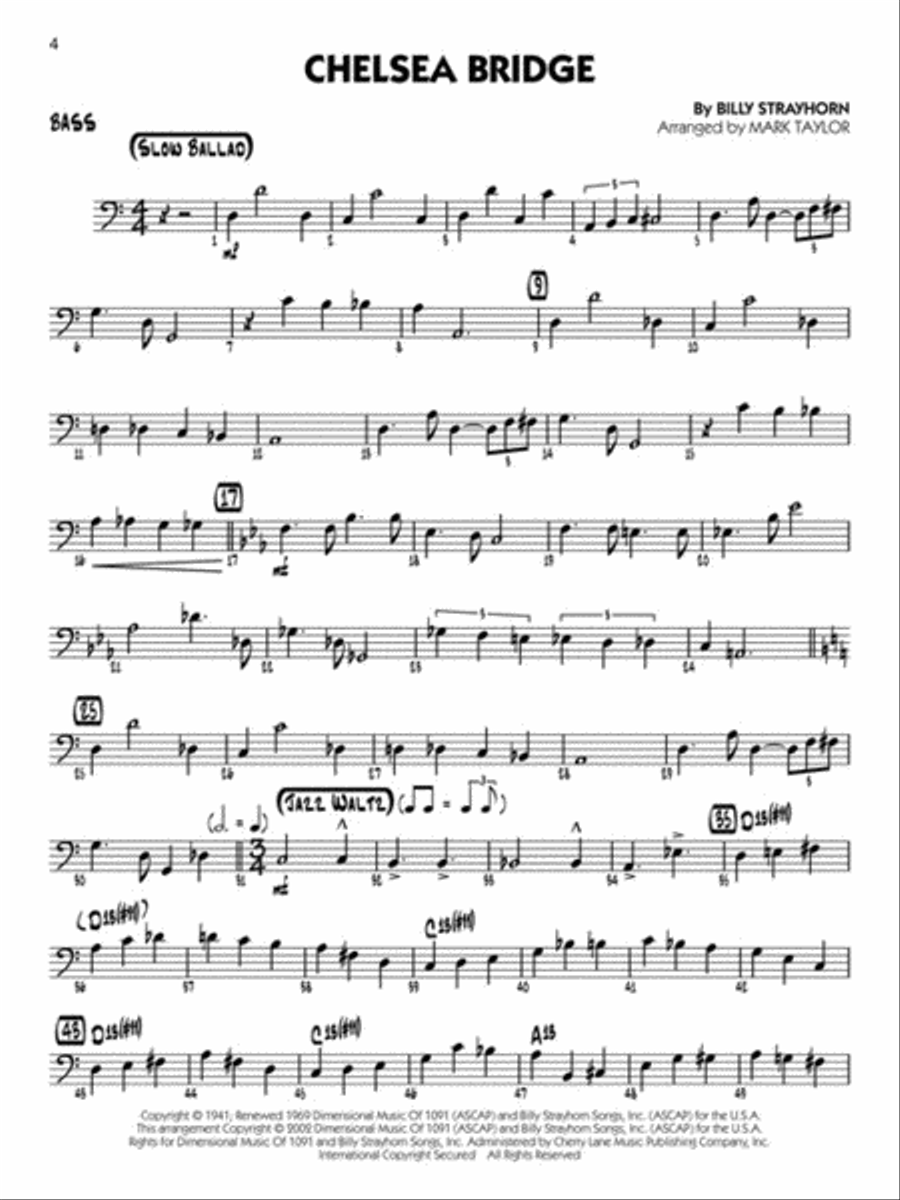 Duke Ellington - Bass Big Band scores gallery preview page 4