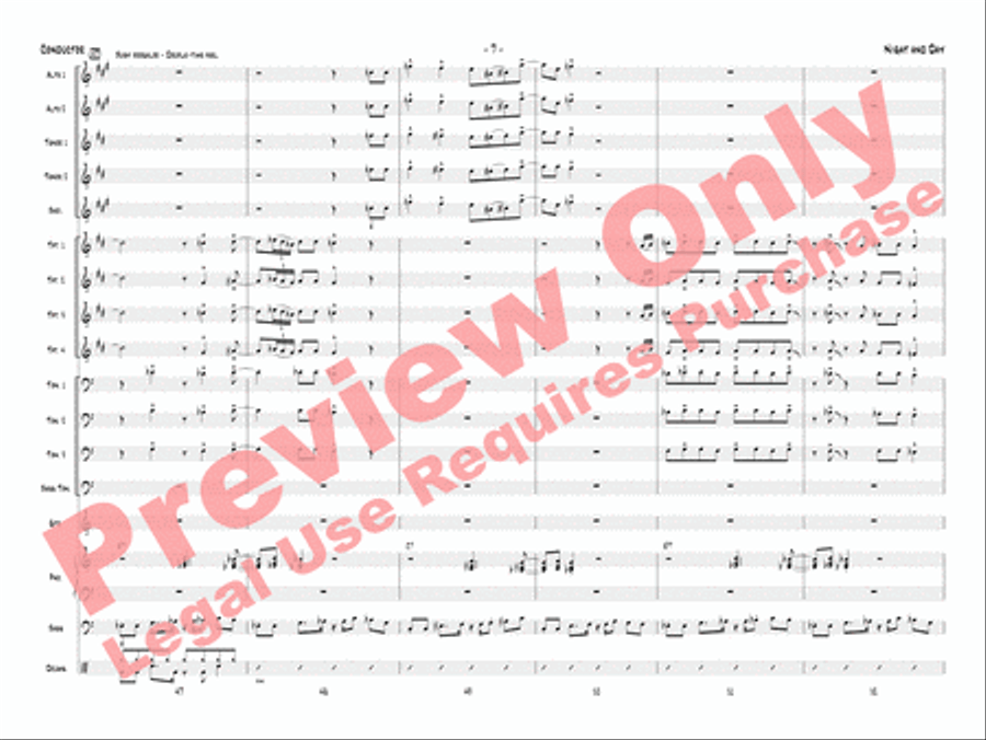Night and Day Night and Day Jazz Ensemble scores gallery preview page 10