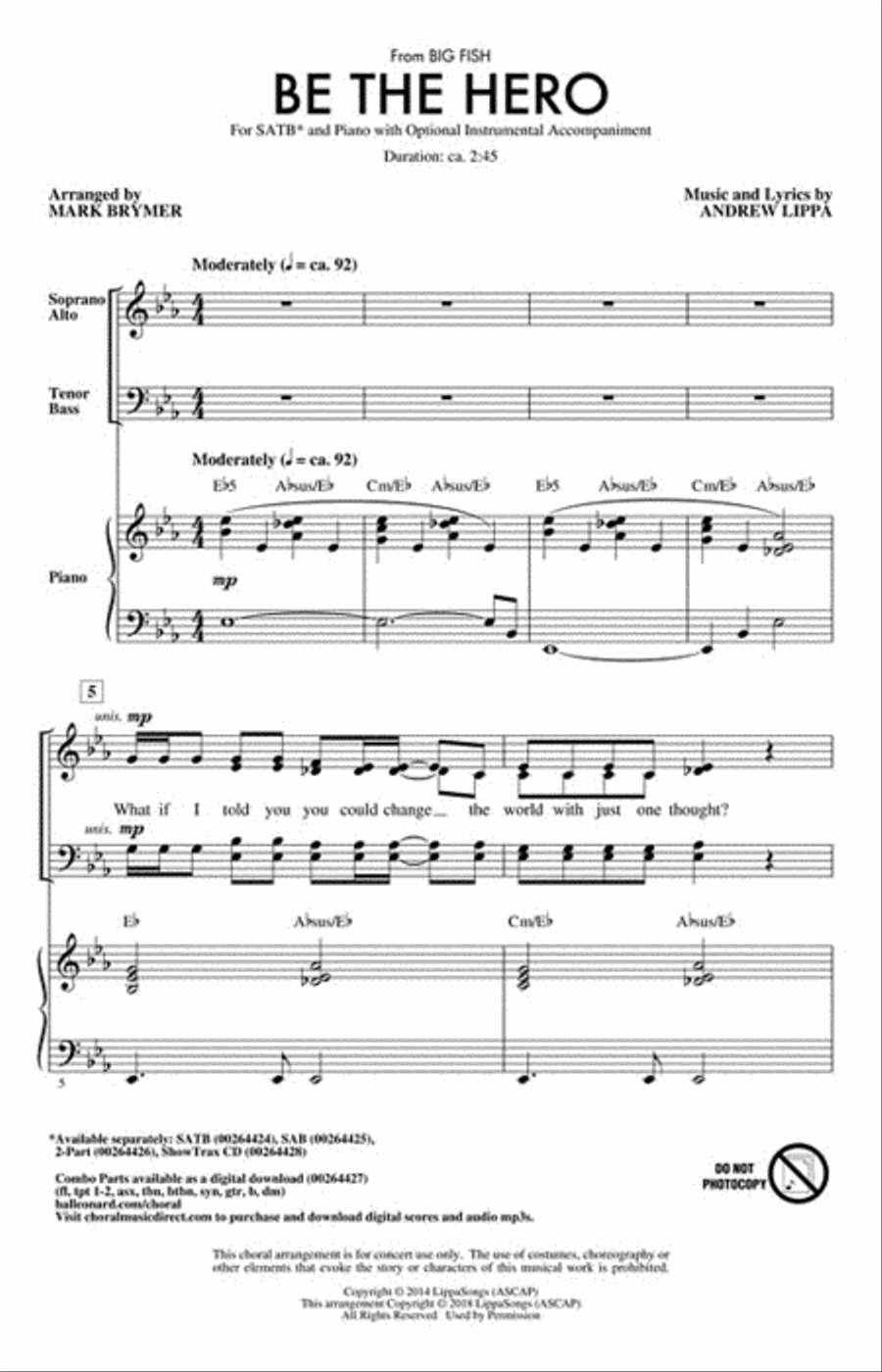 Be the Hero 4-Part scores gallery preview page 2